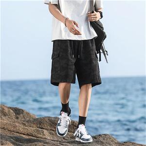 夏季百搭休闲裤男 高街工装短裤五分裤DK732/P36图片