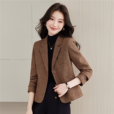 《档口现货》2026秋装上新气质通勤百搭西装外套女，女装西装，苗苗