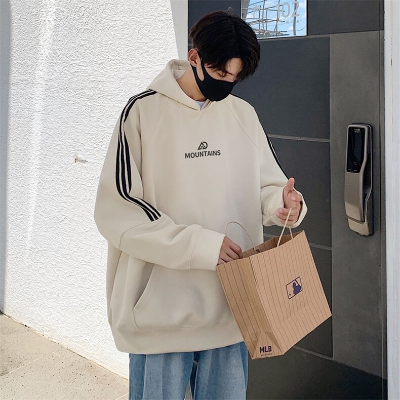 2024美式复古宽松连帽织带麂皮绒卫衣XZ301B-JB3002-p65，男装卫衣，星座301B