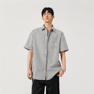 夏季经典条纹短袖衬衫现货款 CS075-P30图片