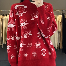 早春新款羊毛小开衫女短款外搭羊毛衫圆领短款针织春秋外套，女装羊毛衫，唯若美羊绒