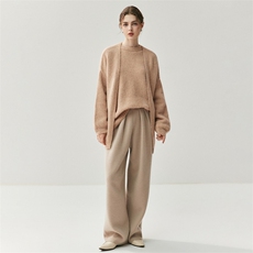 2025年秋季新款五针加厚针织开衫时尚休闲通勤百搭，女装羊绒衫，绒创羊绒