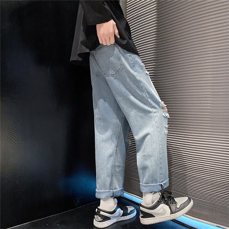 k701-p48-控68M-5XL美式高阶黄泥拉链宽松大码牛仔裤cityboy,男装牛仔裤,星座116