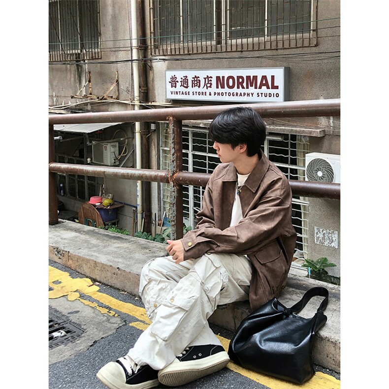 特P80无差价新款百搭拉链春秋时尚夹克外套-HJ5705港风街头,男装夹克,电商A003