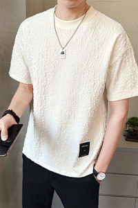 夏季新款短袖t男韩版潮流简约半袖上衣青年修身休闲T恤T1115-P48图片