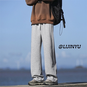 裤子男款秋季潮牌宽卫裤百搭垂感百搭休闲运动裤WK80-1常规特批25图片