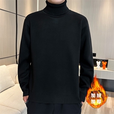 2023-403-2-M669-P26新款一体绒高领毛衣男针织衫加绒时尚帅气，男装针织衫/毛衣，星座1018-1​