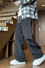 美式潮牌弯刀裤男潮牌休闲格纹防水伞兵裤子K9010P6088，男装休闲裤，星座914-1