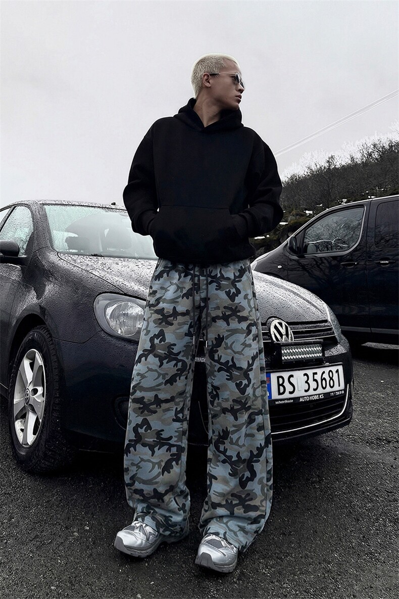 [网图]复古迷彩弯刀春季卫裤cleanfit直筒运动5Q1147-TP35不,男装休闲裤,电商A102