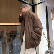 冬季立领宽松潮牌棉衣男女休闲飞行服外套棉服灯芯绒加厚JM9050，男装夹克，星座1116A-1（原606A）