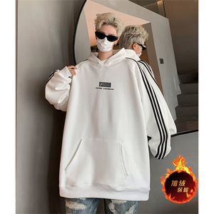 抖音得物供货 提供视频 秋冬重磅美式宽松织带连帽卫衣0621图片