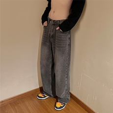 牛仔裤男秋季潮大码休闲裤子高街KM876P40，男装牛仔裤，星座1116-2