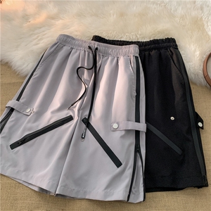 抖音品质高街拉链冲锋裤潮百搭小众休闲短裤B315-K23213-P55控68图片