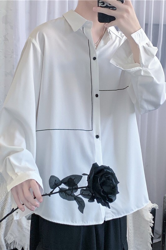 910A-C13秋装新款仙气衬衫情侣中性休闲时尚潮流上衣,男装衬衫,星座910A