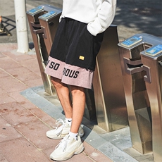 【】A003-AK909-P50接拼撞色时尚休闲短裤港风，男装休闲裤，电商A003