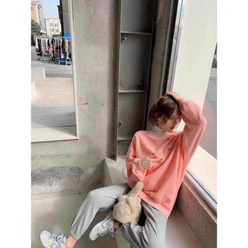 2021秋新款F标中长款卫衣，女装卫衣/绒衫，炫女孩