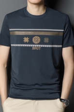 DW22033男士无痕速干短袖T恤2023夏新款简约商务休闲修身体恤P55，男装T恤，电商B360