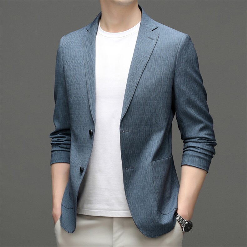 Z1306男士2023年春季新款长袖西服休闲青年夹克西装单西图片