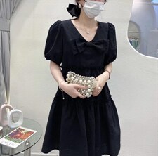 韩版蝴蝶结宽松连衣裙，女装连衣裙，Balance Studio(2F)