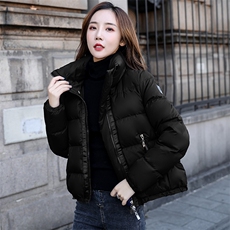 克莱因蓝短款白鸭绒羽绒服女2025新款小个子显瘦冬季轻便鸭绒外套，女装羽绒服，韩蔻秀