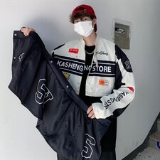 男秋季潮街头可拆卸外套情侣机车夹克短上衣宽松美式WT17P70，男装夹克，星座1116-2