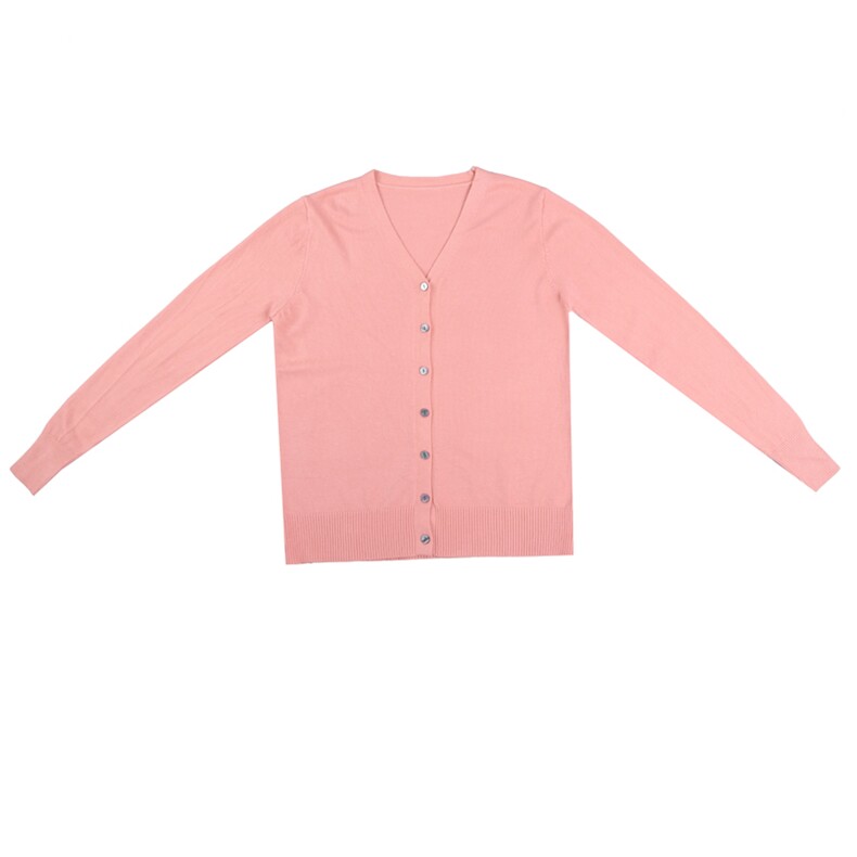 【反季清仓】秋季羊绒开衫女V领羊毛衫短款大码纯色针织毛衣外套，女装针织衫/毛衣，春韵羊绒