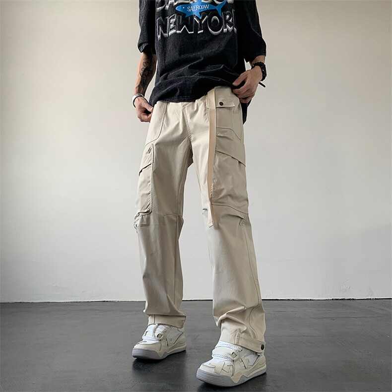 春夏新款多口袋美式高街直筒工装裤潮休闲裤XZ211-1-K2318-P65,男装工装外套,星座211-1