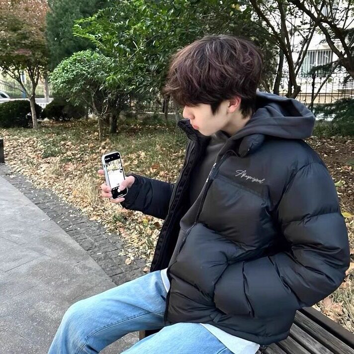 S816-P66美式字母印花加厚高级感立领面包服棉衣外套,男装棉衣,星座617A-2