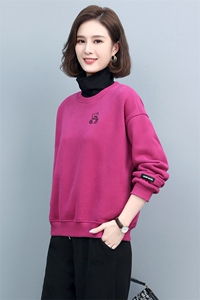 时尚运动女2025年春秋新款大码休闲高领加绒卫衣运动裤图片