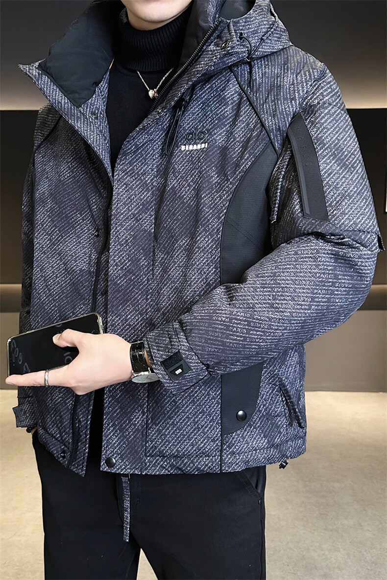 标50绒冲锋衣羽绒服男连帽三防面料保暖Y8616-P235控券后298,男装夹克,电商B321-1