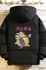 MY16012-P100加厚加绒连帽衣男大码服男面包服男砖墙挂拍，男装棉衣，电商A040A