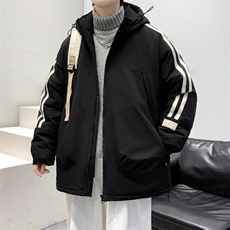冬上新加棉加厚棉服港风保暖连帽棉衣外套男女8321-P110控价158，男装棉衣，电商A441-1