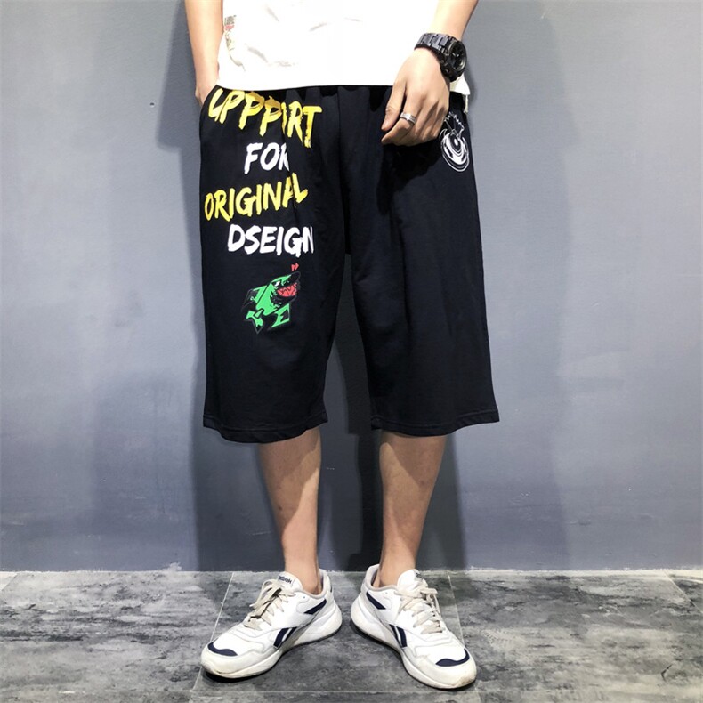 宽松男生百搭运动时尚短裤夏季潮流休闲裤五分裤加肥大码590款图片