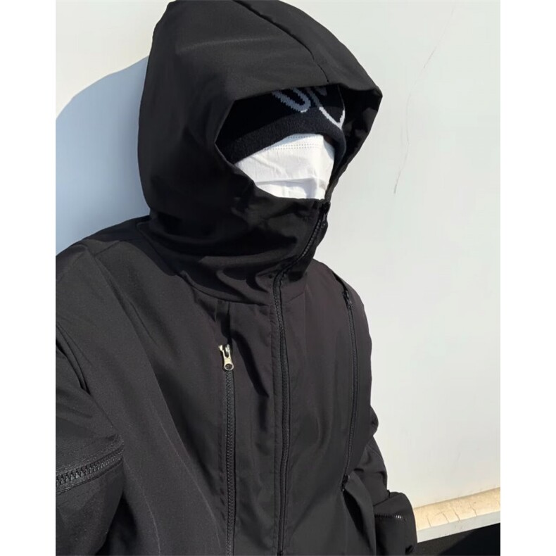 美式机能拉链工装高级感衣服加厚夹克棉衣YM75P78,男装棉衣,星座1116-2