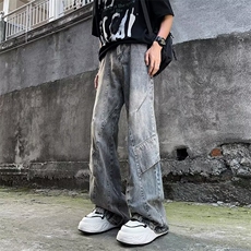 夏季高品质美式高街休闲牛仔裤K816p60，男装牛仔裤，星座1013