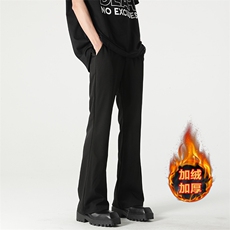 04冬季vibe高街垂感加绒西裤微喇叭裤子XZ211-1-K2308-P50加绒P60，男装西裤，星座211-1