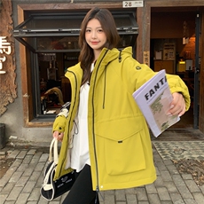 新款2026冬季加绒派克服7841-P215-K328，女装棉衣/棉服，2C057