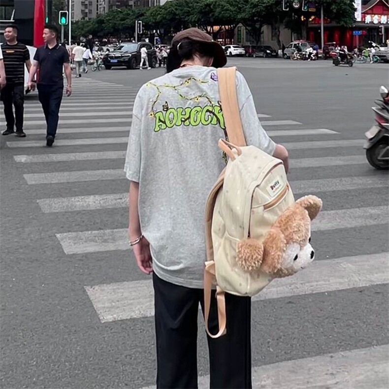 万针全刺绣工艺 高品质260克双纱纯棉美式高街短袖T恤 特P33图片
