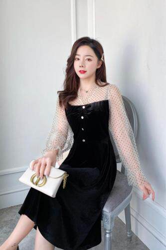 春款气质连衣裙，女装连衣裙，琳涵衣秀