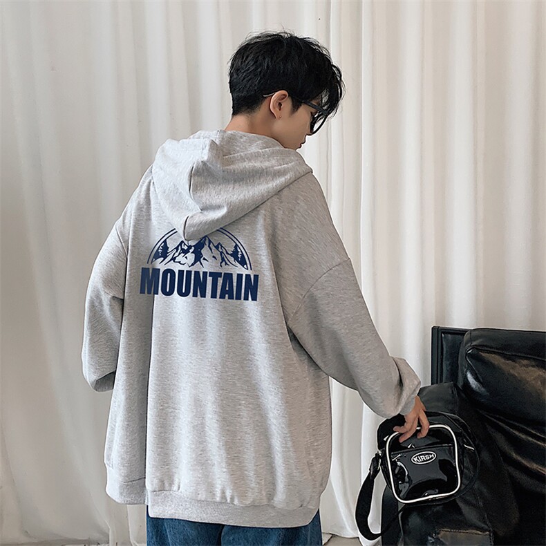 KS21255-P38连帽开衫卫衣男运动外套大码班服,男装卫衣,电商A040