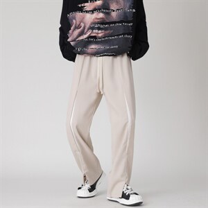 垂感阔腿西裤男士韩版潮流直筒宽松坠感拖地小西裤长裤子3825-p35,男装西裤,星座1008