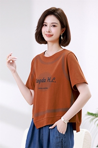 休闲运动女夏季2025新款洋气显瘦冰丝短袖假两件束脚裤图片