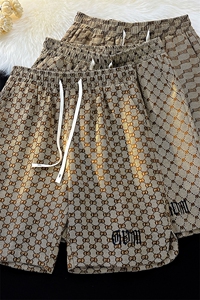 毛毯钢印短裤男大码五分裤男 成分:聚酯纤维 DK8705P35控49图片