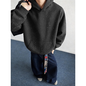 抖音得物高品质二开 26春装美式高街结构满天星连帽卫衣外套 CM10图片