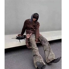 潮流时尚慵懒简约气质牛仔裤ins文艺原宿百搭新款日系流行，男装牛仔裤，星座506A