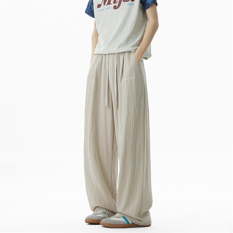 04夏季宽松直筒休闲裤透气凉爽防晒冰丝裤XZ211-1-K2528-P55控78，男装防晒衣，星座211-1