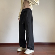 休闲裤男冰丝四面弹宽松纯色透气直筒速干裤DSA157B-K9812-特P35，男装休闲裤，电商A157B