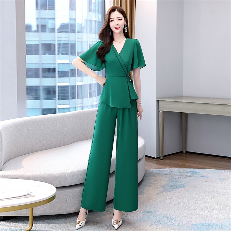 现货2024夏装时尚洋气气质优雅减龄两件套套装，女装套装/套裙，火爆靓佳人