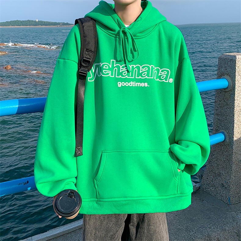 抖音供货、复合360克现货字母印花连帽卫衣宽松D223A-WY221-P50,男装卫衣,电商019-1