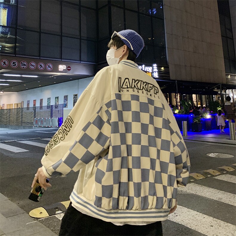 欧美高街外套男港风嘻哈潮流春秋季棒球服ins青少年夹克JK40-p55图片